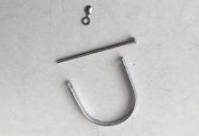 afbeelding waaier reparatieset, ring, rozet en nagel - zilverkleur