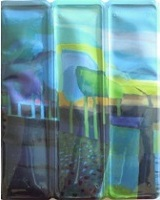 afbeelding wijnkoeler met afbeelding van schilderij Ton Schulten